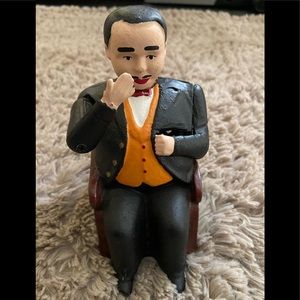 Vintage J E Stevens Cast Iron Bank